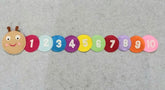 Felt Caterpillar Shape Numbers 1-10